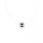 Colier din fir transparent cu pandantiv din zirconiu AS42MM Colier din fir transparent cu pandantiv din zirconiu AS42MM
